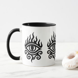 Mug Oeil Tribal flamboyant - Puissance et vision Tee t