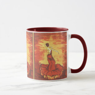 Mug Oeillet d'un rouge ardent