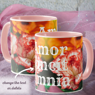 Mug Oeillets rayés et gerbera