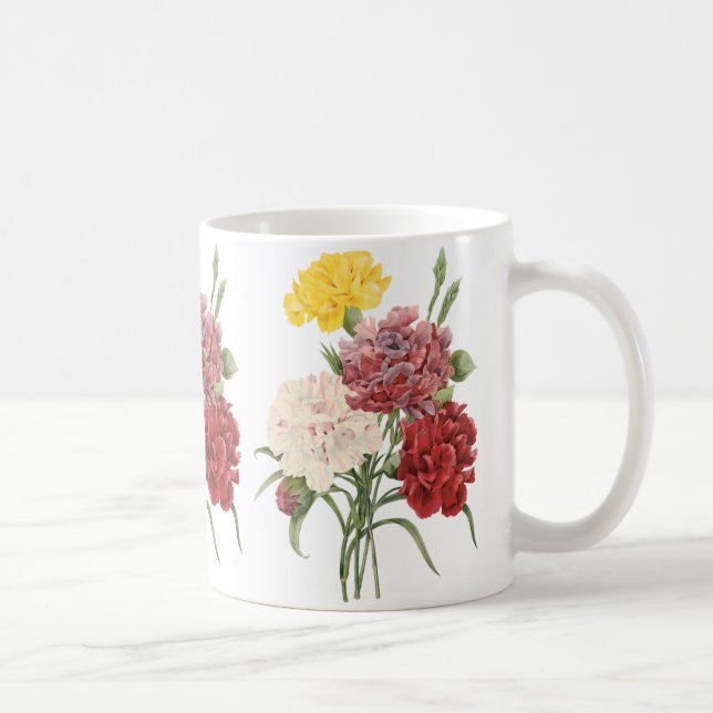 Mug Oeillets vintages Dianthus Garden Flowers Redoute (Droite)