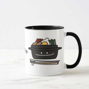 Mug Oeuf coréen de légumes de namul de bol de riz de