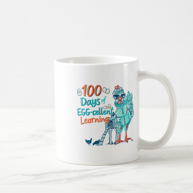 Mug Oeuf de 100 Jours Extra Intelligent Professeur Enf (Droite)