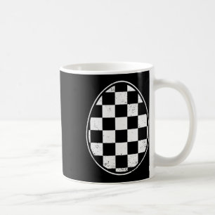 Mug Œuf de Pâques à damier Voiture de course Joueur Dr