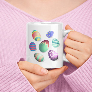 Mug Oeuf de Pâques coloré Décoratif Oeuf de Pâques mig