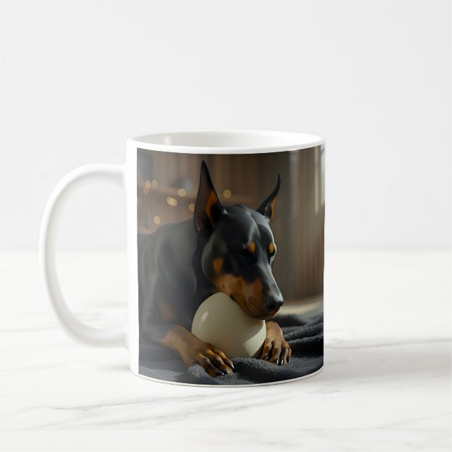 Mug Oeuf Doberman Inhabituel (Gauche)
