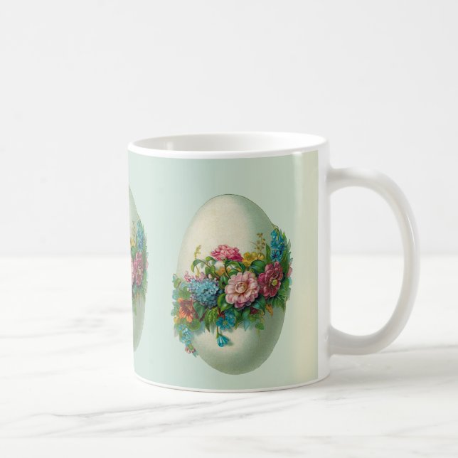 Mug Oeuf victorien de fleur de Pâques ! (Droite)