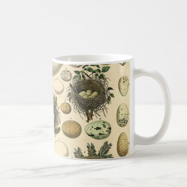 Mug OEuf vintage Nid Art Peinture OEufs (Droite)