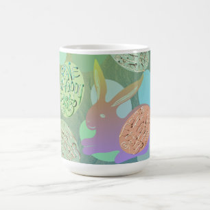 Mug Oeufs de lapin de Pâques "Joyeux Pâques"