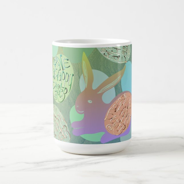 Mug Oeufs de lapin de Pâques "Joyeux Pâques" (Centre)