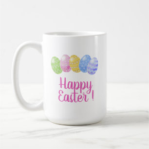 Mug Oeufs de Pâques, cadeau de Pâques heureux, 15 oz d