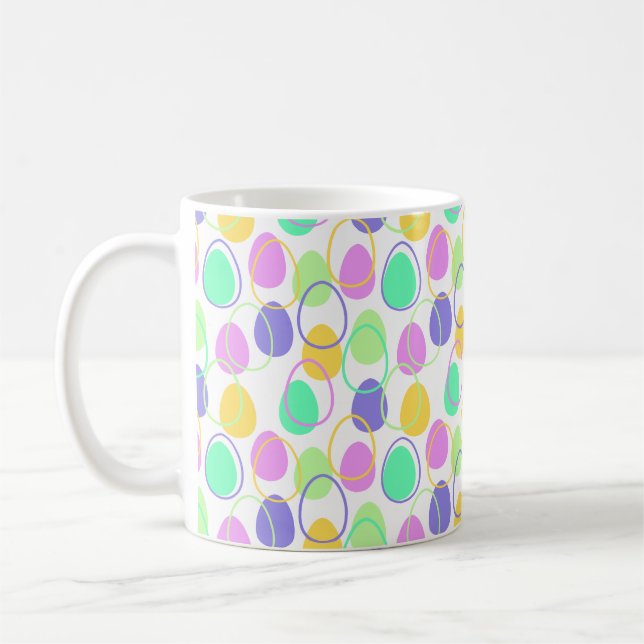Mug Oeufs de Pâques et contours (Gauche)