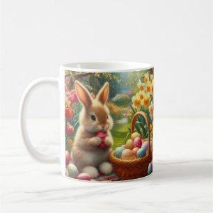Mug Œufs de Pâques et vacances de lapin 