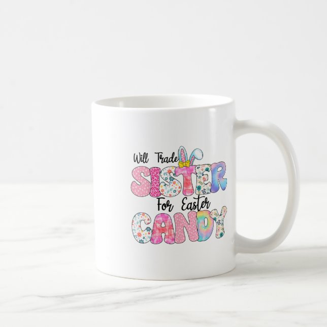 Mug Œufs drôles d'enfants échangeront sœur contre bonb (Droite)