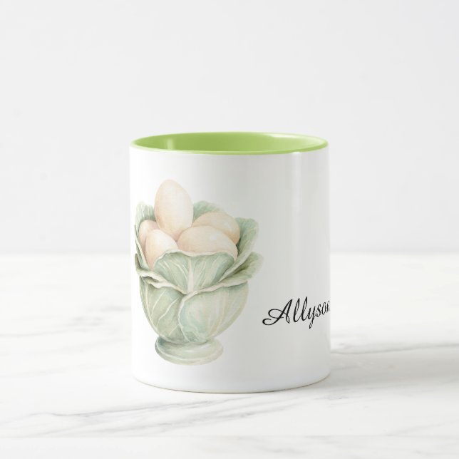 Mug Œufs en bol de laitue (Centre)