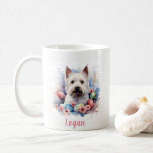 Mug Oeufs et fleurs de l'Ouest de Pâques -