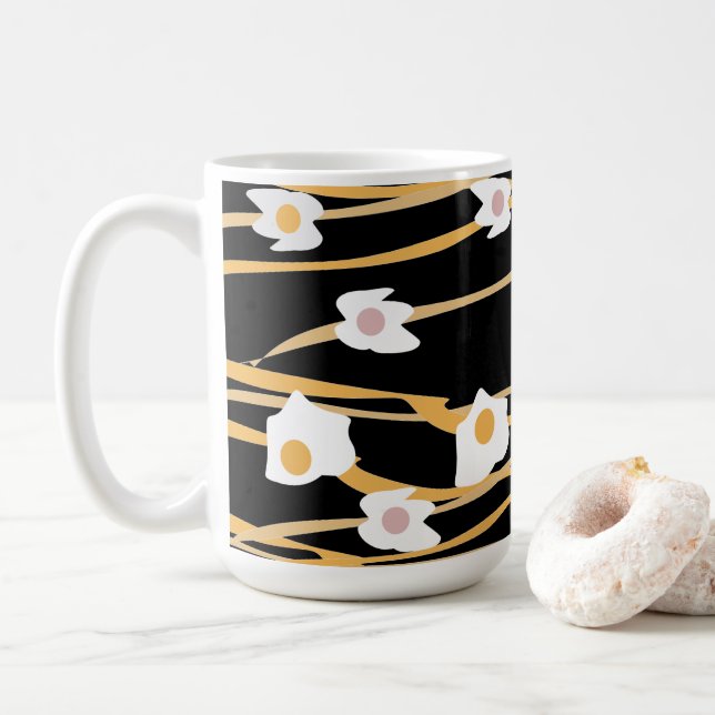 Mug Oeufs et nouilles Dîner Motif (Avec donut)