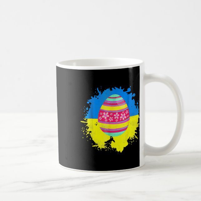 Mug Œufs Pâques Drapeau Ukraine  (Droite)