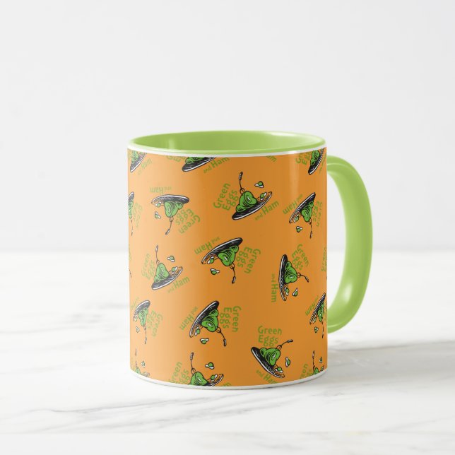 Mug Œufs verts et jambon sur le motif (Devant droit)