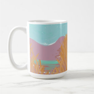 Mug Oeuvre contemporaine originale "Le Lac"