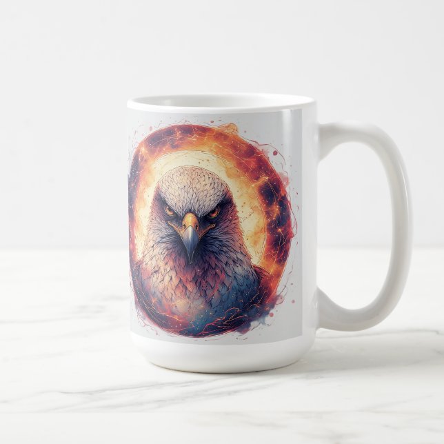 Mug Œuvre d'art Aigle Vibrant (Droite)