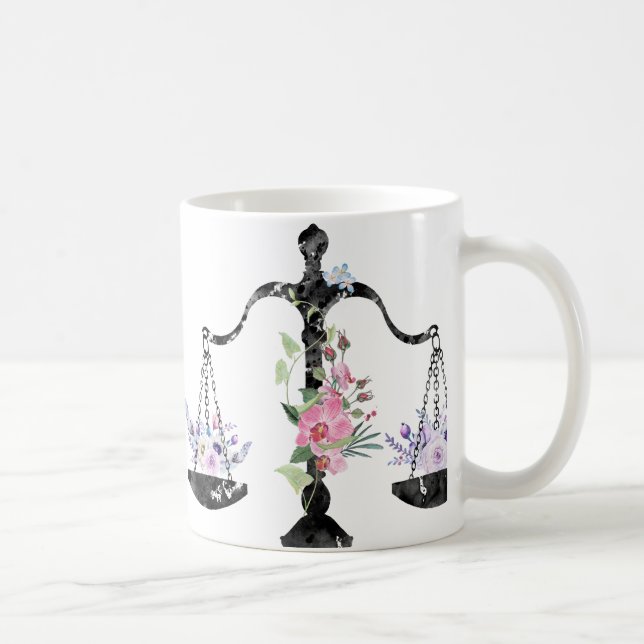 Mug Œuvre d'art de la balance de la justice (Droite)