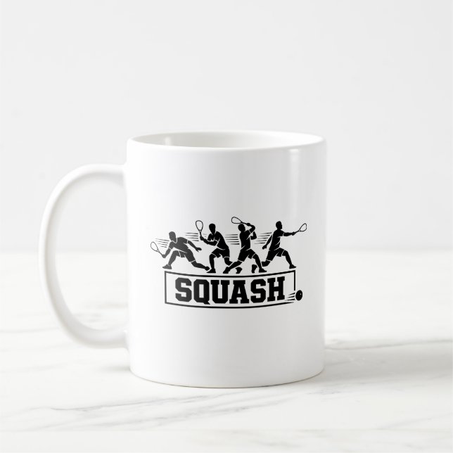 Mug Œuvre d'art en silhouette de séquence d'action de  (Gauche)