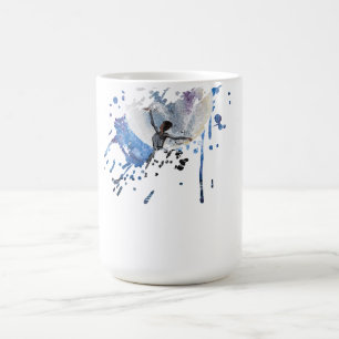 Mug Œuvre d'art faite main - dansant avec la lune