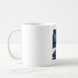 Mug Œuvre d'art Halloween Fantôme de Cinéma en Plein A