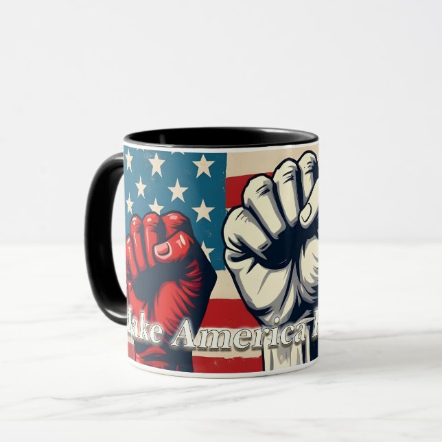 Mug Œuvre d'art Make America Free Again (Devant gauche)