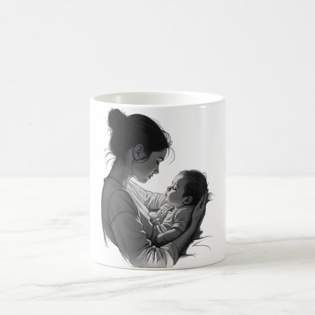 Mug Œuvre d'art Maman & Bébé (Centre)