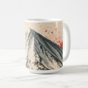 Mug Œuvre d'art murale minimaliste du mont Damavand – 