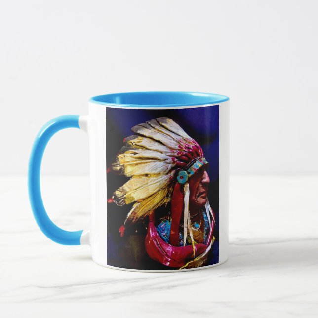 Mug Œuvre d'art originale du chef "Hunkpapa" (Gauche)