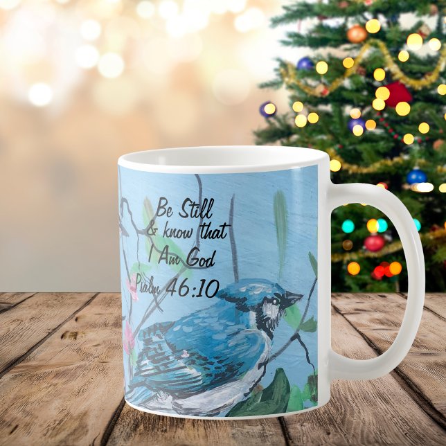 Mug Œuvre d'art originale/Psaume 46:10 Restez Moderne (Créateur téléchargé)