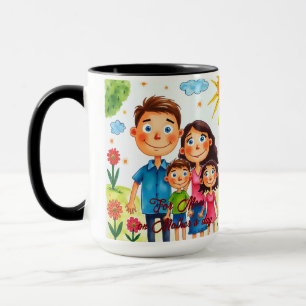 Mug Œuvre d'art personnalisée pour enfants Cadeau souv