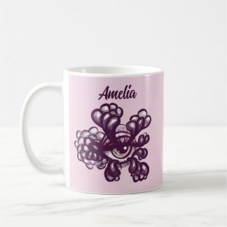 Mug Œuvre d'art surréaliste Weirdcore Eye dans un cadr