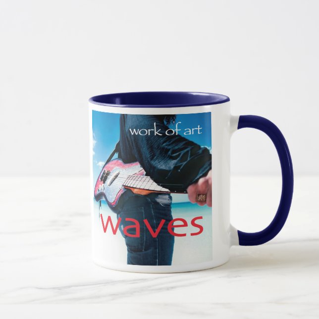 Mug Oeuvre d'art/tasse bleue (Droite)