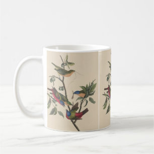 Mug Oeuvre d'art vintage d'oiseau coloré de Bruant pol