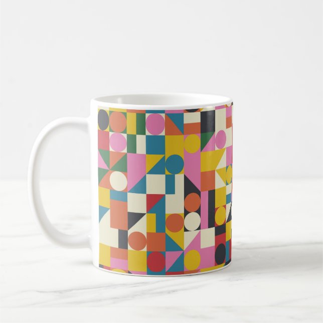 Mug OEuvre de composition Bauhaus réalisée avec la plu (Gauche)