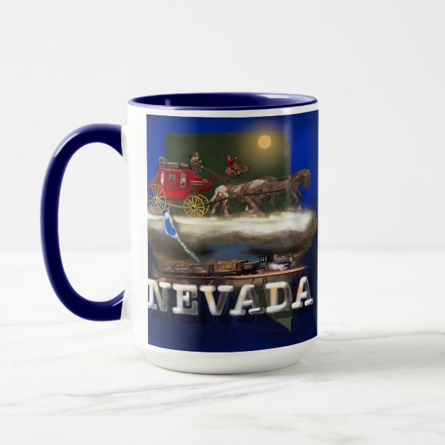 Mug Oeuvre de Stagecoach du Nevada (Gauche)