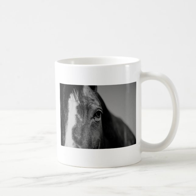 Mug OEuvre d'oeil noir blanc (Droite)