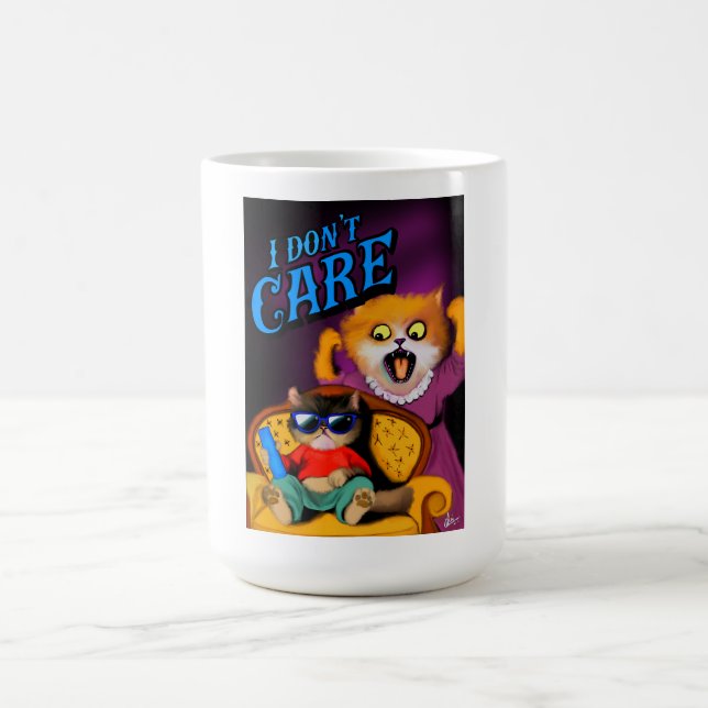 Mug Oeuvre Drôle De Chat. (Centre)