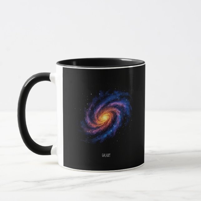Mug Oeuvre Galaxie - Illustration de l'espace spiral c (Gauche)