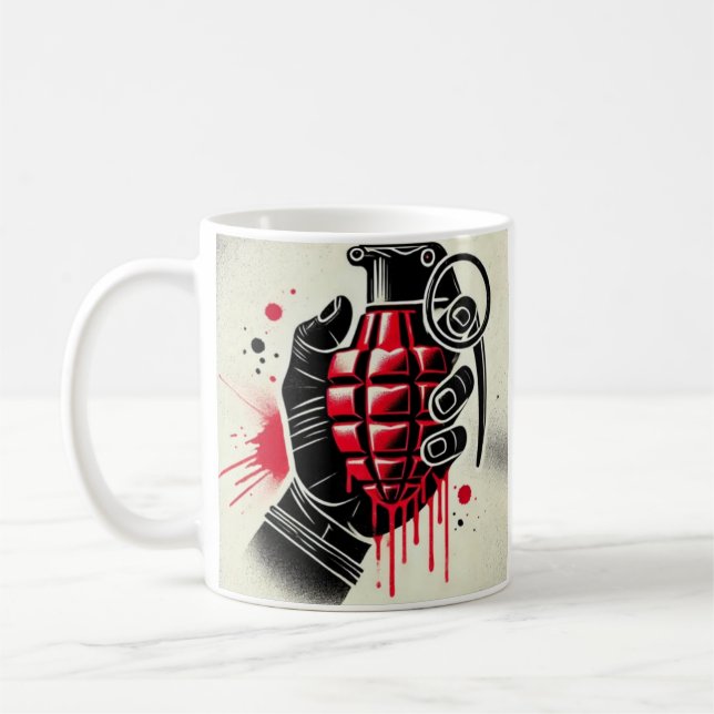 Mug Oeuvre originale en forme de coeur (Gauche)