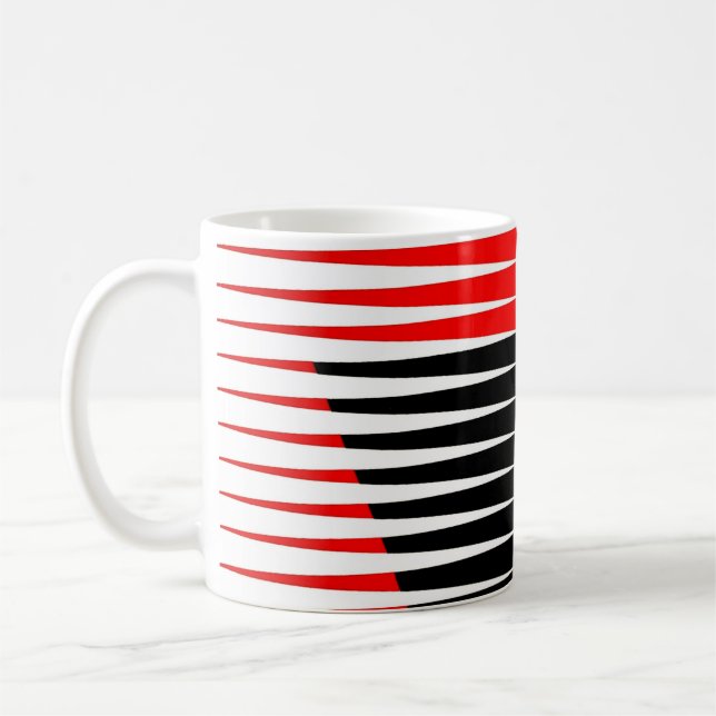Mug OEuvre rouge, noire et jaune (Gauche)