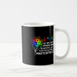 Mug Œuvre Unique de Sensibilisation à l'Autisme Parent