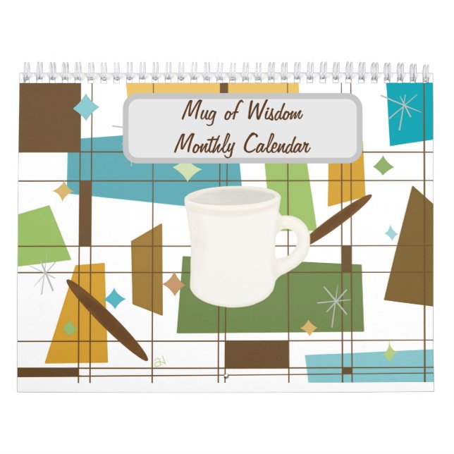 Mug of Wisdom 2024 Calendrier mensuel (Protection)