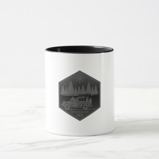 Mug OFF ROAD ME Noir & Blanc (Centre)