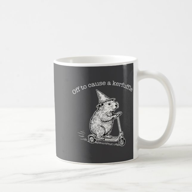Mug Off To Cause A Kerfuffle Funny Capybara Scooter Ch (Droite)