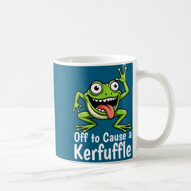 Mug Off To Cause A Kerfuffle Funny Meme Frog Mischief  (Droite)