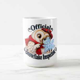 Mug Official Snowflake Inspector Cute Owl